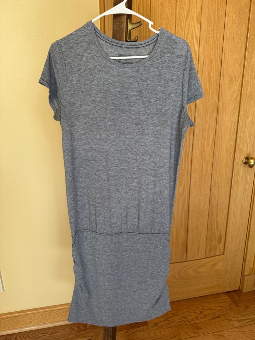 Patagonia Casual Short-Sleeve Heather Gray Dress